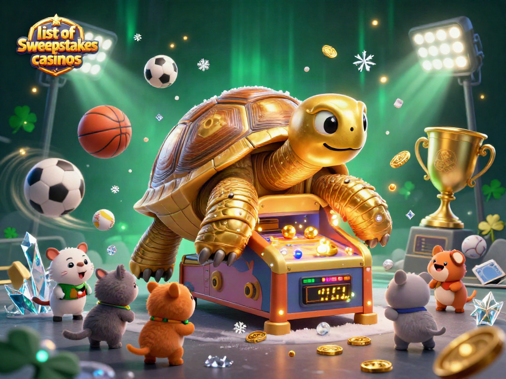 Engage with the list of sweepstakes casinos featuring exciting gaming action and vibrant 3D visuals.
