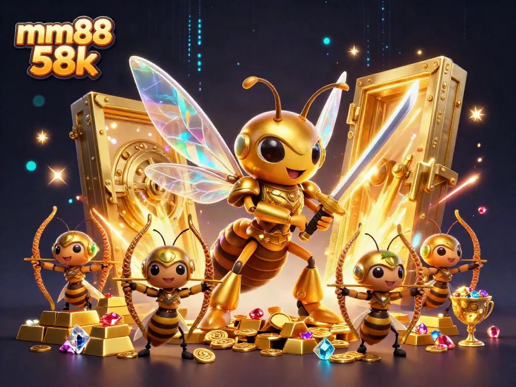 Experience the thrill of mm88 58k with dynamic casino elements and captivating characters.