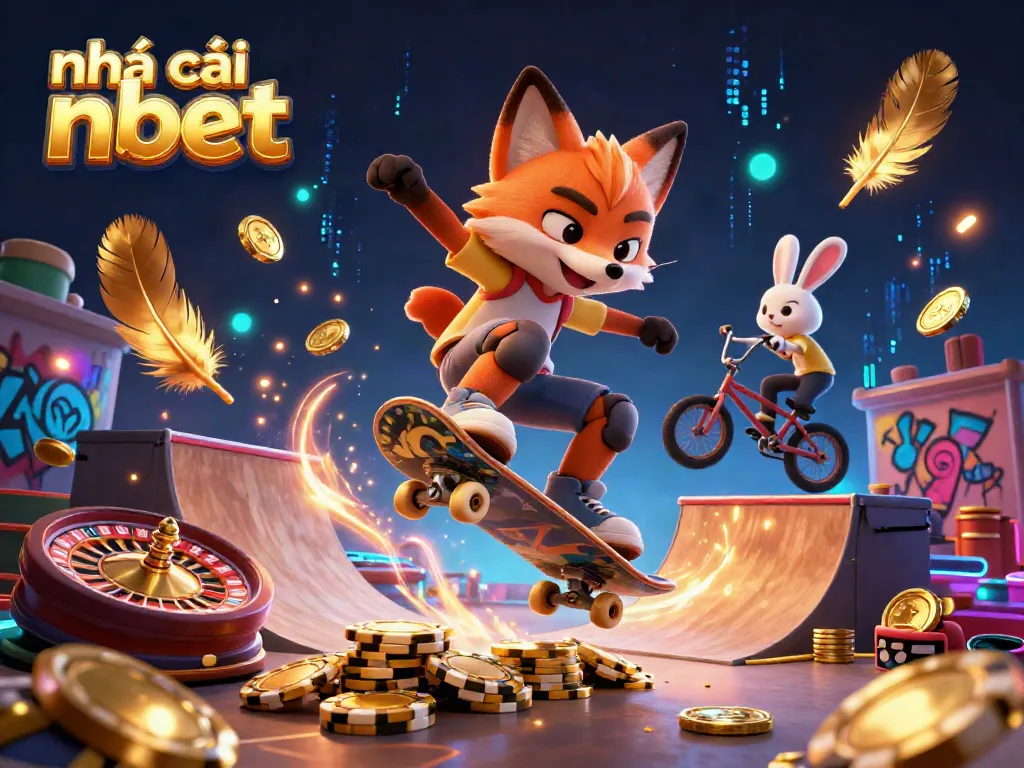 Experience the thrills of nhà cái nbet with a vibrant, action-packed casino scene featuring vibrant casino symbols and characters.