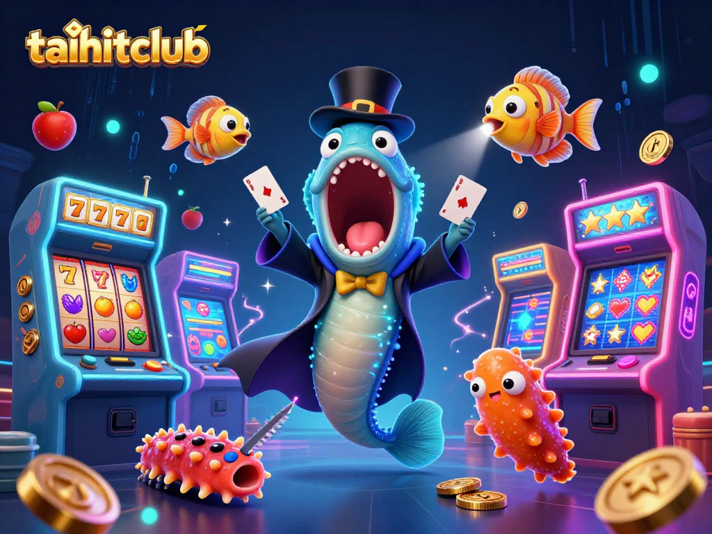 Experience taihitclub's thrilling casino magic with animated deep-sea elements and vibrant gaming visuals.